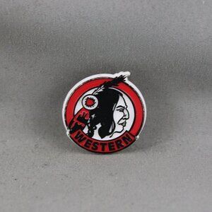 Vintage Sports Pin - Western Braves - Plastic Pin